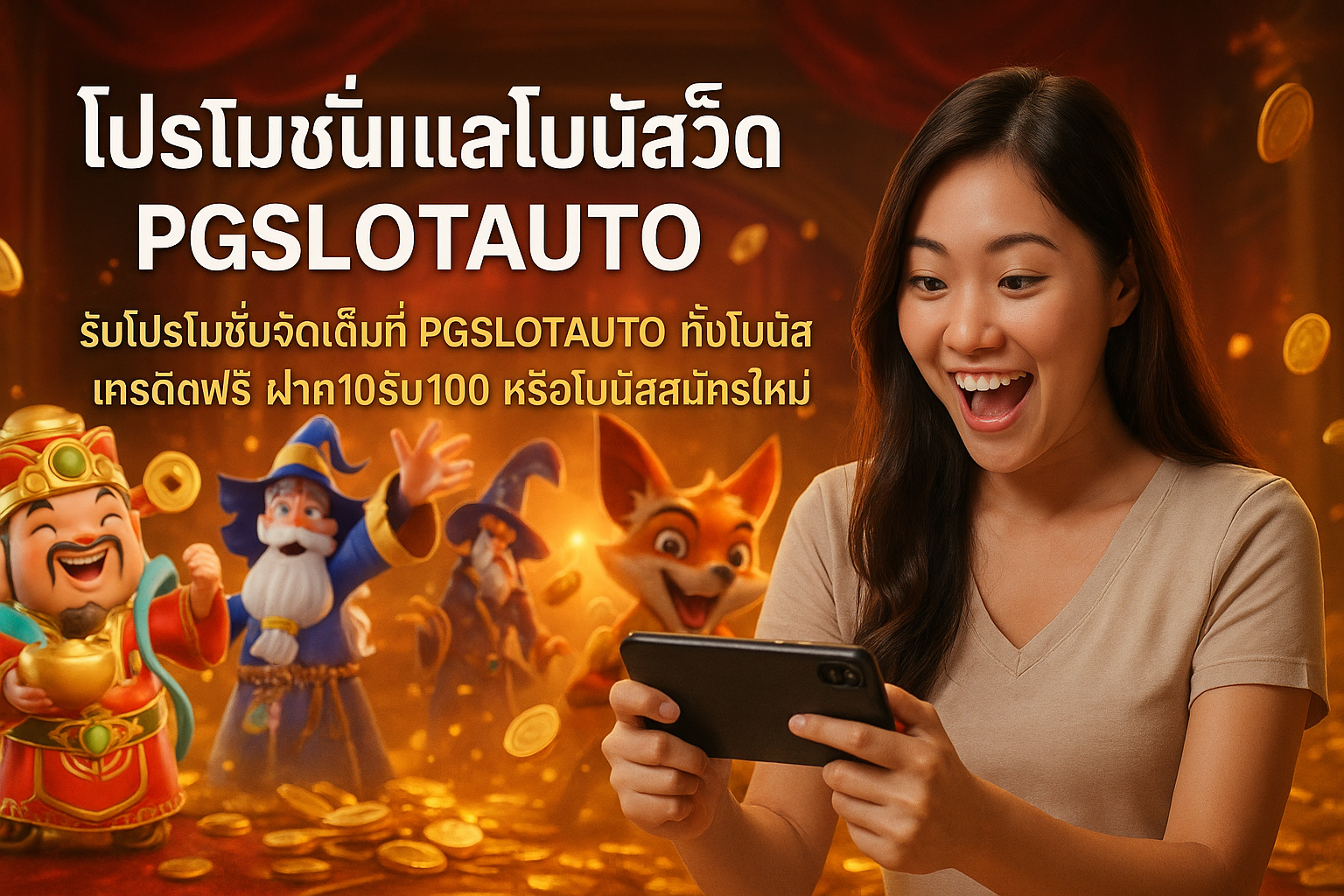 โปรโมชั่นและโบนัสเด็ด PGSLOTAUTO